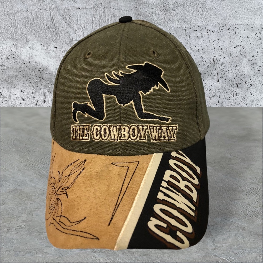 Dallas The Cowboys‎ Way two tone tan baseball cap hat with cowgirl